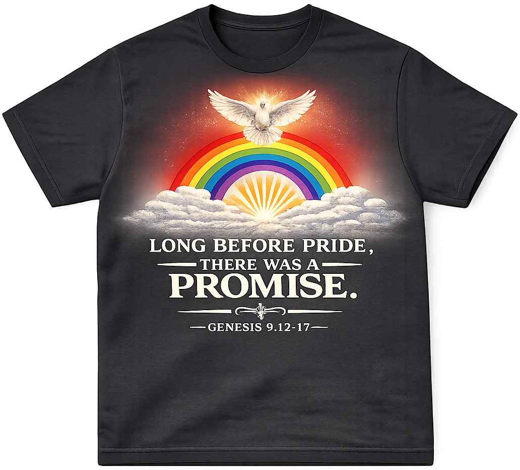 God created the rainbow t-shirt design