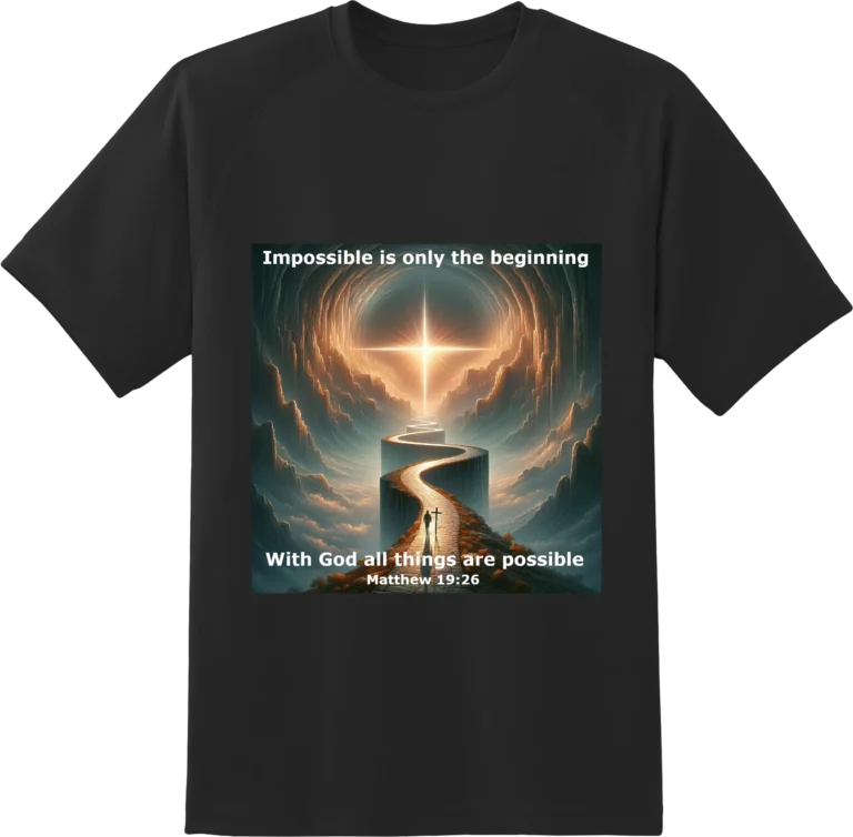 Impossible is only the beginning t-shirt